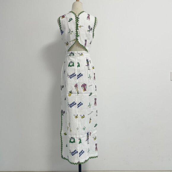 NWOT !Alemais play embroidered midi dress - Picture 5 of 14